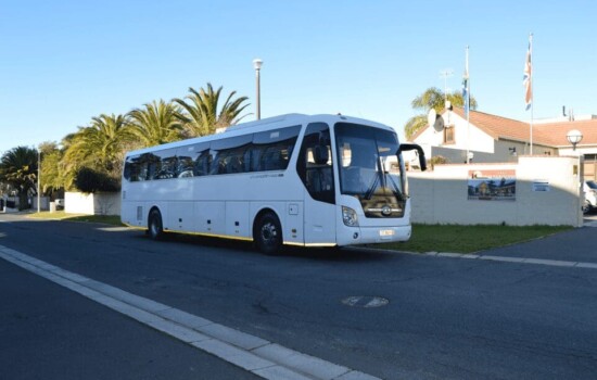 39 Seater COach Rental Parking at Accommodation
