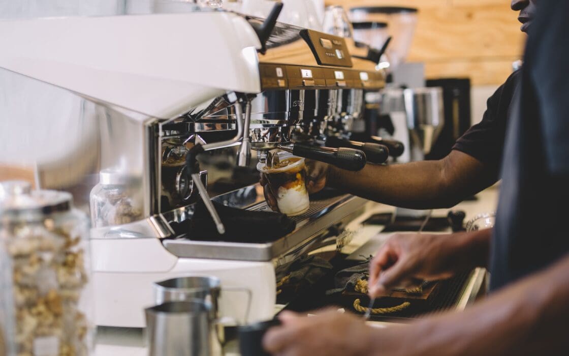 Coffee Baristas preparing coffees for their Clients in Johannesburg