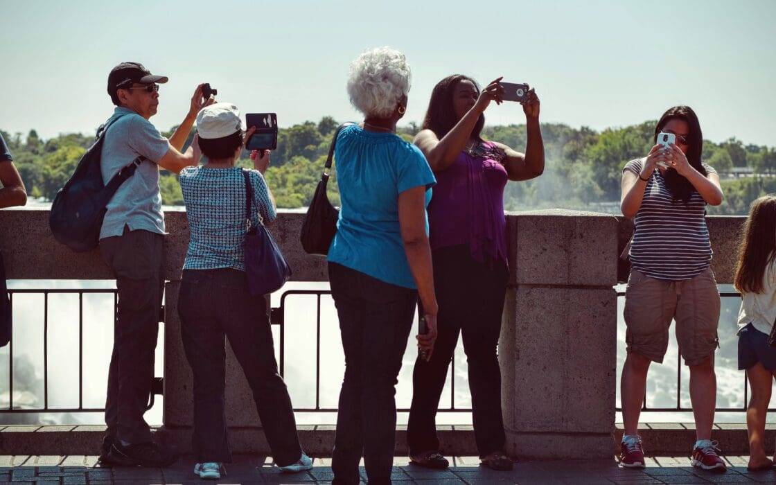 Tourists on sightseeing tour Gauteng.