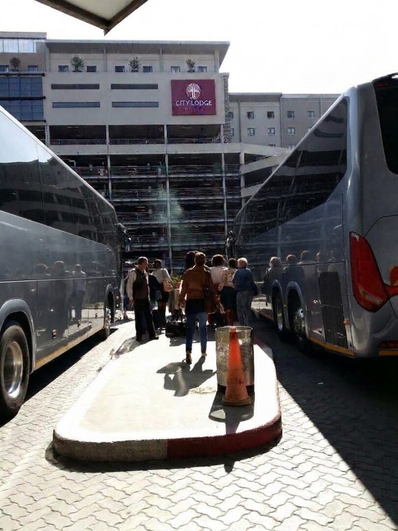Incentive Group Arriving at OR Tambo International Airport with City Lodge Sign