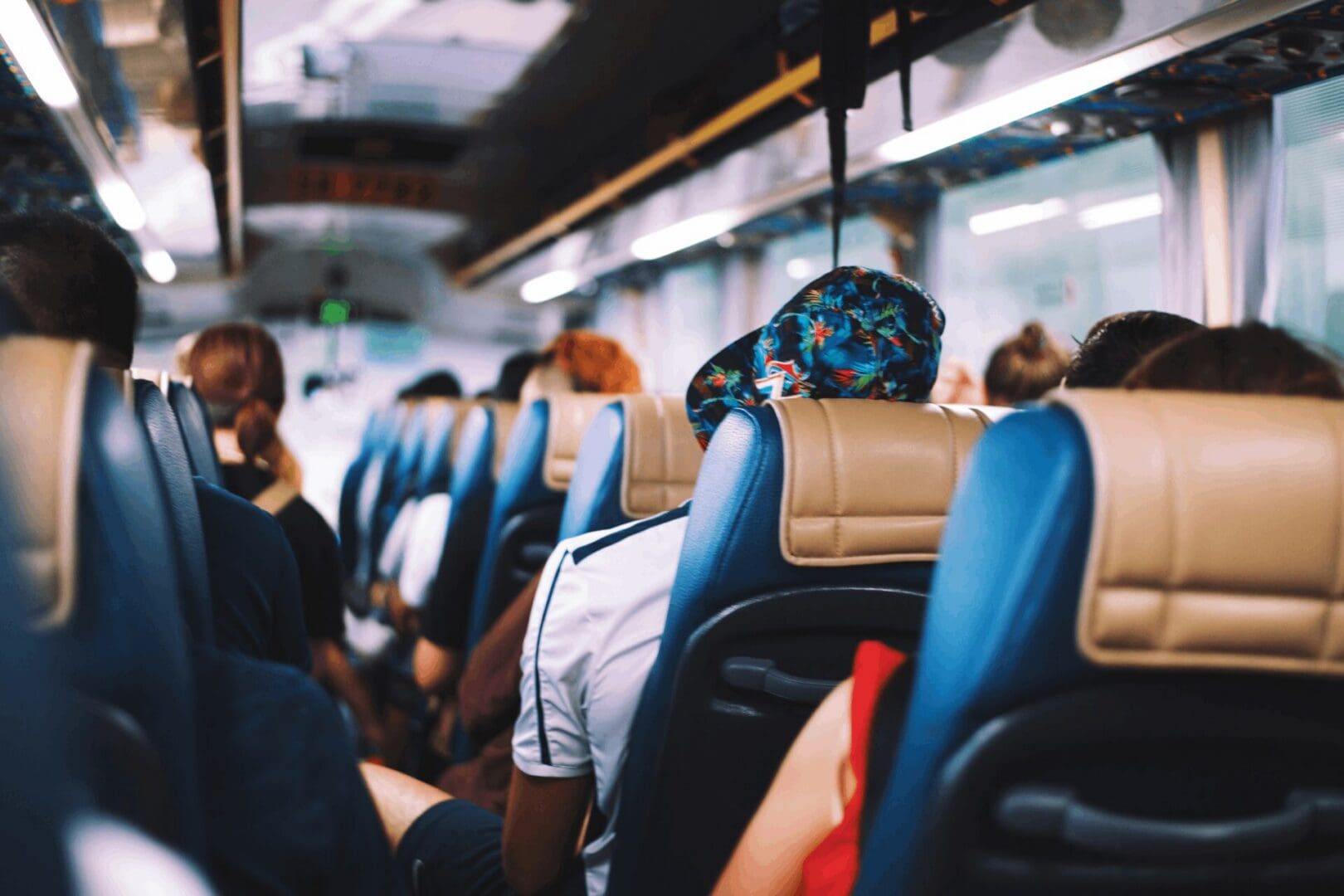 Tourist on luxury coach