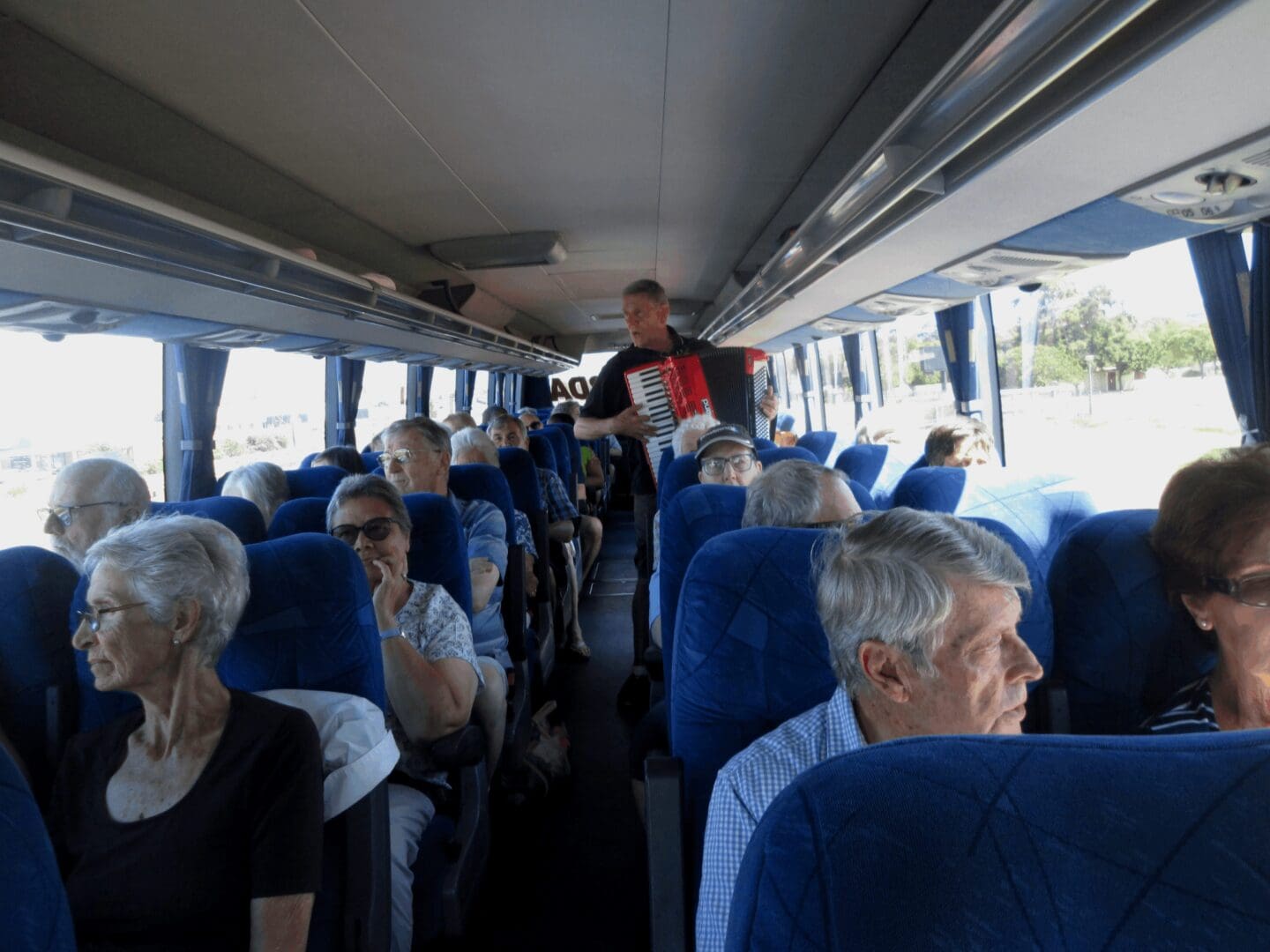 Senior Tour Group on 60 Seater Bus